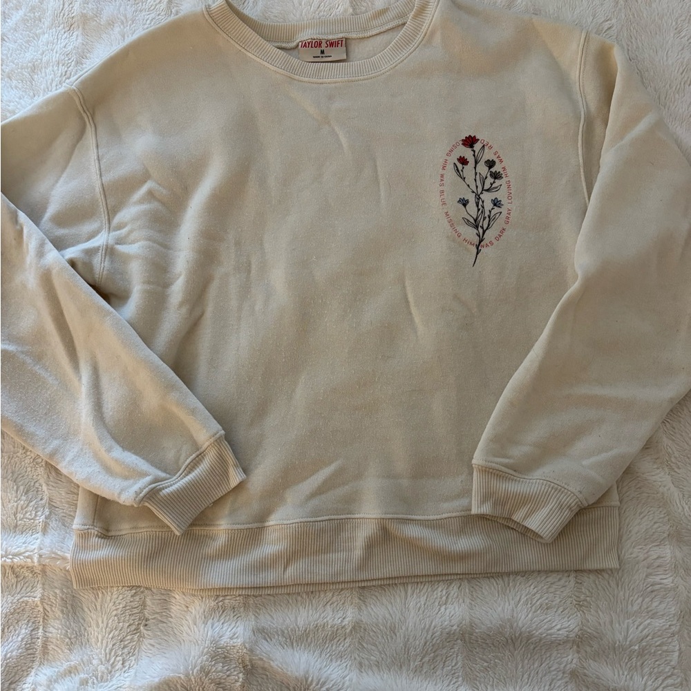 Taylor Swift Loving Him Was Red Crew Neck